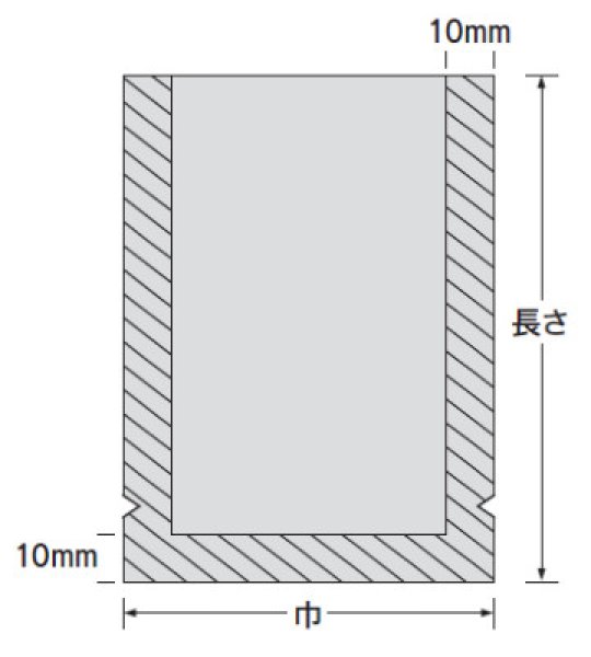 ナイロンポリ Gタイプ LLたくあん用 (120×460mm) 福助工業 1ケース2,000枚入り