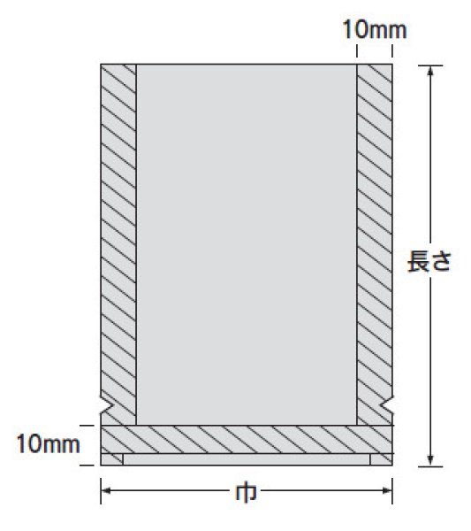 ナイロンポリ バリアTLタイプ 22-33 (220×330mm) 福助工業 1ケース1,200枚入り